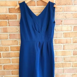 Antonio Melani Blue Sleeveless Midi-Dress